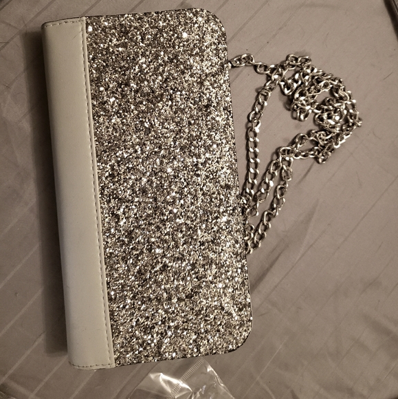 Rhinestone handbag with chain - Picture 1 of 1